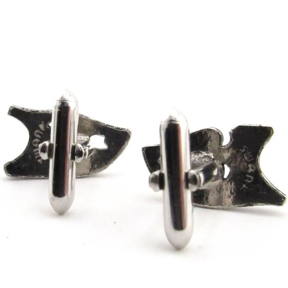 Vintage Swank Comedy & Tragedy Mask Cufflinks - Picture 10 of 12